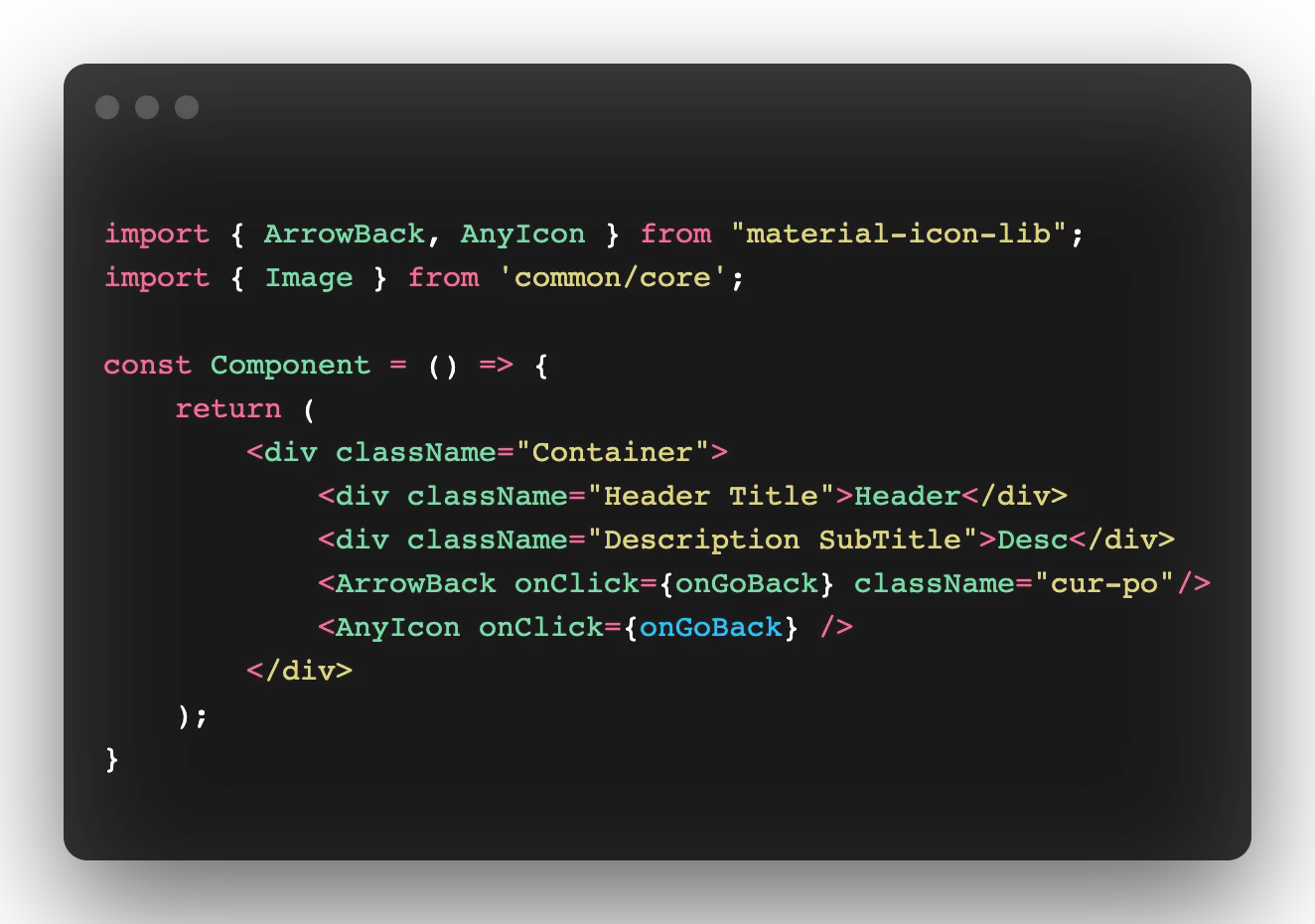 Final transformed code